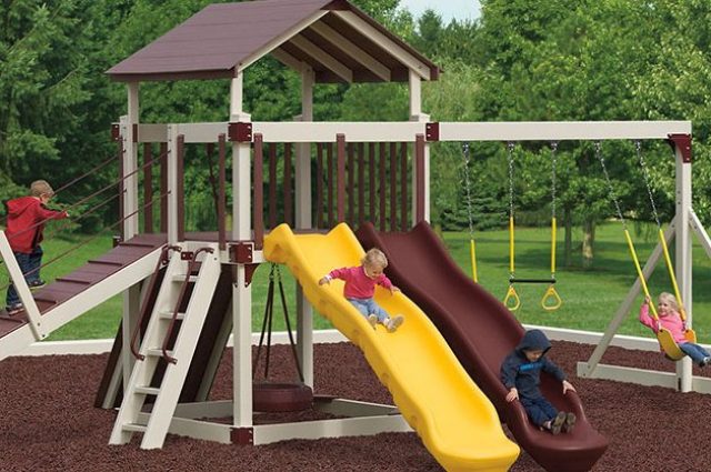 polish a plastic playground slide