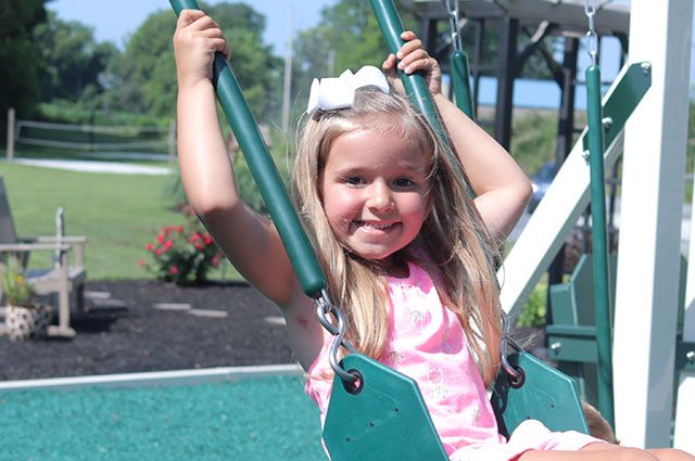 is swinging on a swing good exercise