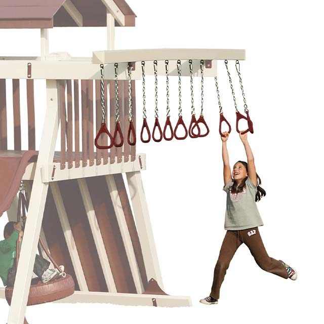 trapeze swing set beam